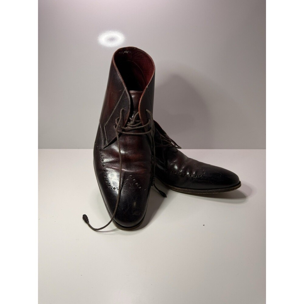 W. Andrews Italy Leather Dress Boots Men’s EU 43 US 10 Chukka Wingtip Luxury